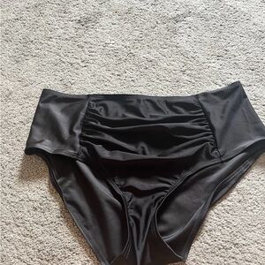 Women’s High-Waisted Black Bikini Bottom Size Large